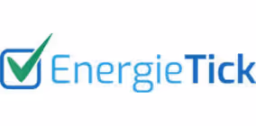 Logo von EnergieTick mit einem grünen Häkchen in einer blauen Box neben dem Schriftzug.