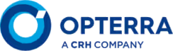 Logo von Opterra, einem Unternehmen der CRH-Gruppe.