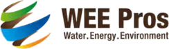 Logo von WEE Pros mit dem Text Wasser. Energie. Umwelt.